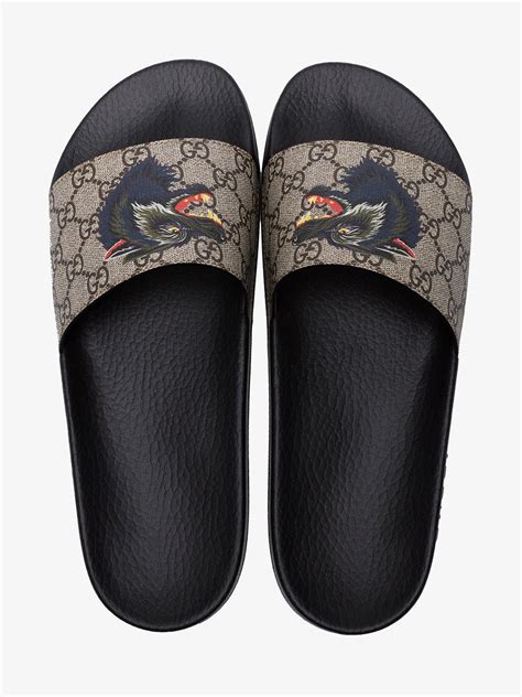 wolf slides gucci|Gucci Slides for Men .